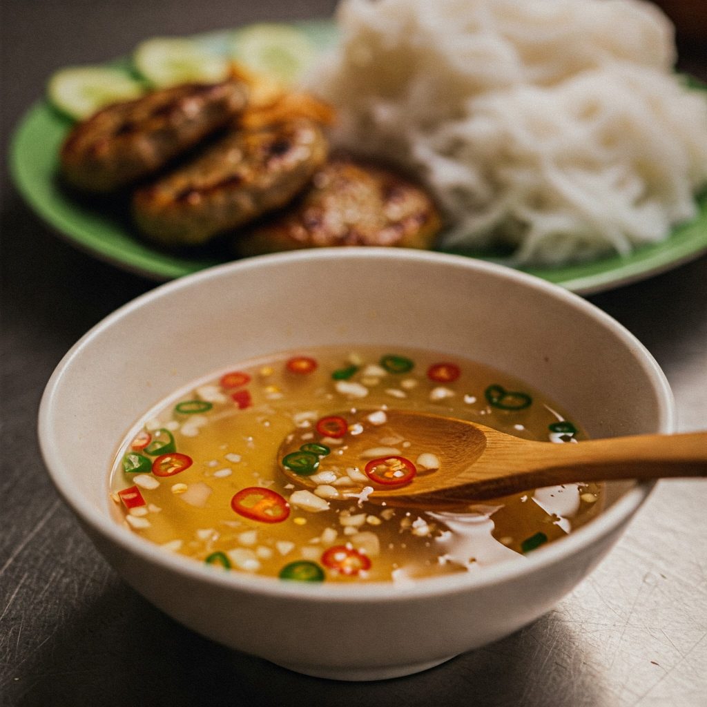 Cách pha nước chấm bún chả ngon nhất