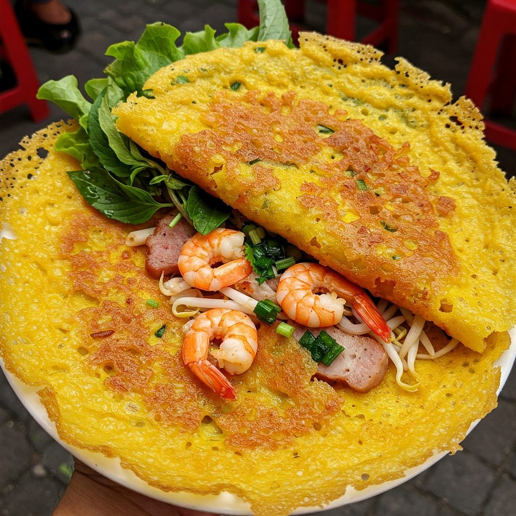 bánh xèo miền trung ngon giòn